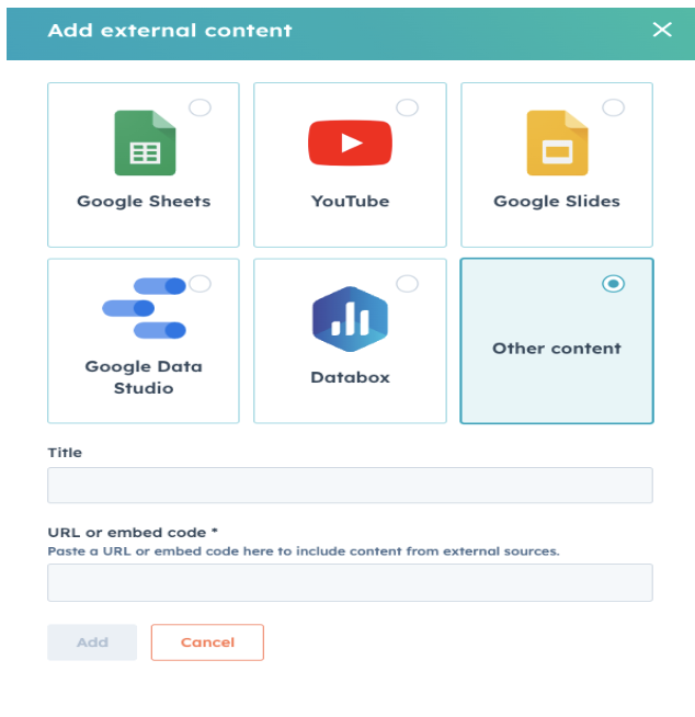 Embedding External Content In Your HubSpot Dashboard