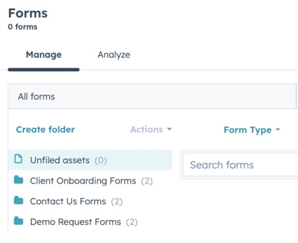 Forms for Audit