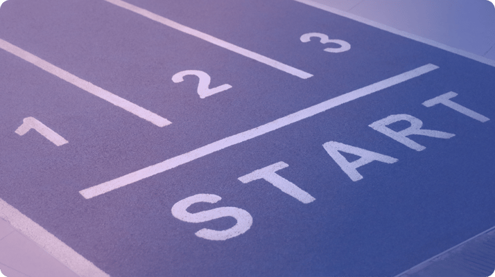 starting line with gradient