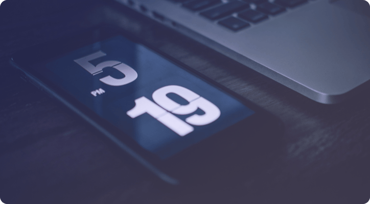 date and time on a phone